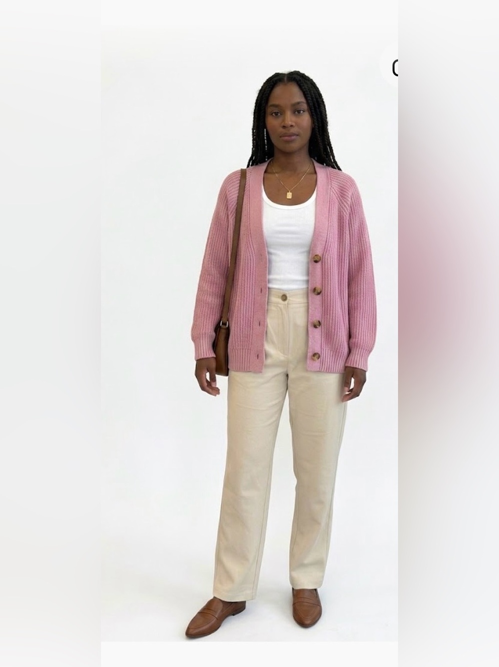 Old Navy Pink Ribbed Button Cardigan